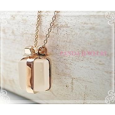 プレゼント ネックレス シルバー925（ピンクゴールドカラー） 水晶 PANDA JEWELRY [ パンダジュエリー ] SV925_2