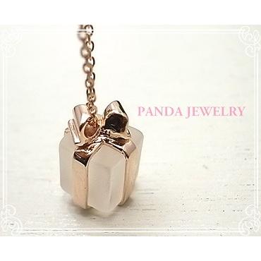 プレゼント ネックレス シルバー925（ピンクゴールドカラー） 水晶 PANDA JEWELRY [ パンダジュエリー ] SV925_3