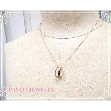 プレゼント ネックレス シルバー925（ピンクゴールドカラー） 水晶 PANDA JEWELRY [ パンダジュエリー ] SV925_4