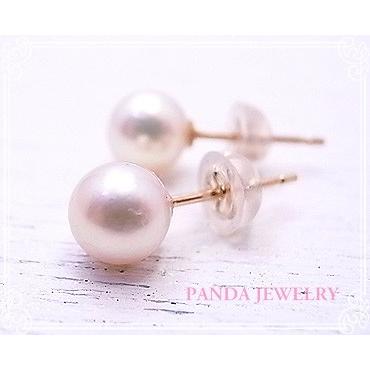 p-046-p-k10pg PANDA JEWELRY パンダジュエリー K10PGシンプルな本真珠プチピアス_2