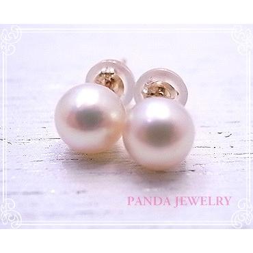 p-046-p-k10pg PANDA JEWELRY パンダジュエリー K10PGシンプルな本真珠プチピアス_3