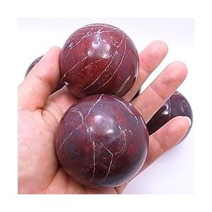 ポピージャスパー Poppy jasper 碧石 碧玉 天然石丸玉置物 天然石