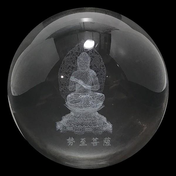 溶錬水晶 勢至菩薩 丸玉 約79mm スピリチュアルインテリア