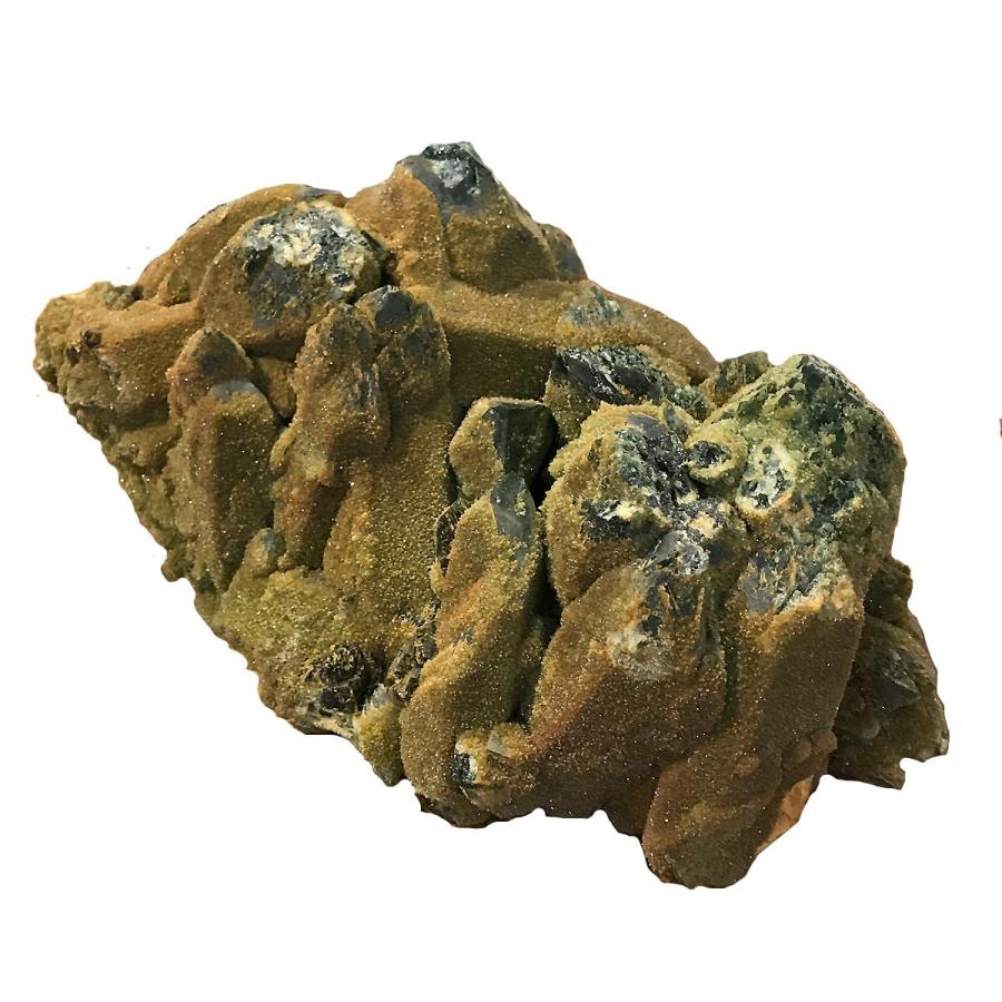 クォーツ水晶(緑の着色) クラスター 1点もの 大きめ 約250x150x130mm 天然石 パワーストーン スピリチュアル ヒーリング コレクション