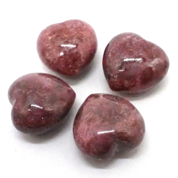 ロードナイト 【ハート・磨き石 数量限定】 約20x20x12mm 《1個