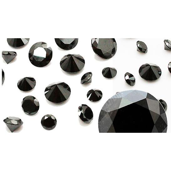 スピネル ブラック ラウンドカット 1mm ルース 《1個》 天然石 裸石  