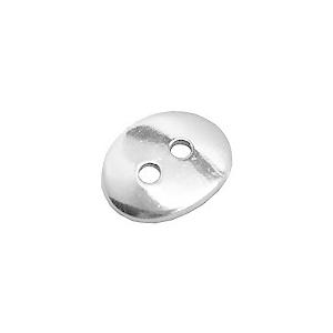 シルバー エンドパーツ ボタンパーツ 約 13x11mm /10個/ 無垢 エンドパーツ