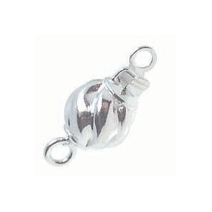 シルバーパーツ クラスプ 約14x 6mm  《5個》 留め具 金具 エンドパーツ