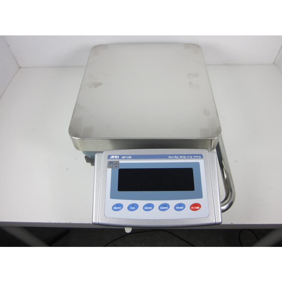 中古】重量級 電子天秤(12kg0.1g)GP-12K A&D エーアンドデイ 中古】重量級 電子天秤(12kg0.1g)GP-12K A&D エーアンドデイ