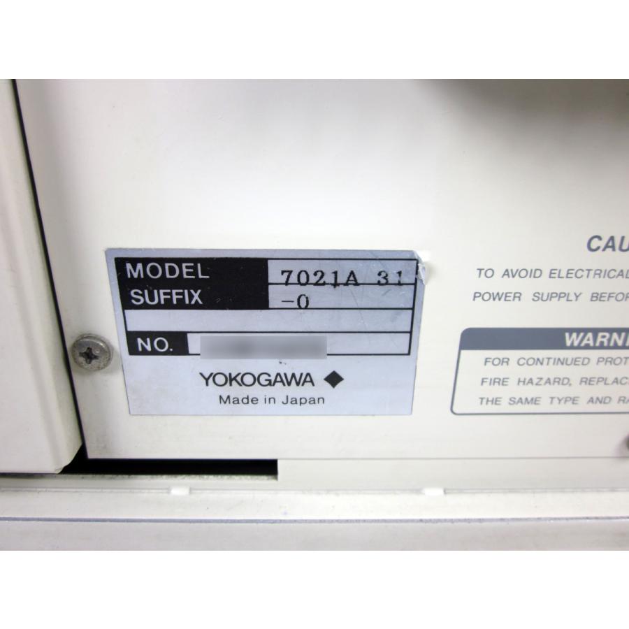 【動作保証/即納】【中古】アナライジングレコーダー　AR1100A（7021A 31-0）　横河電機 YOKOGAWA　8ch　3m9784　★送料無料★[記録 データ 情報処理]の画像