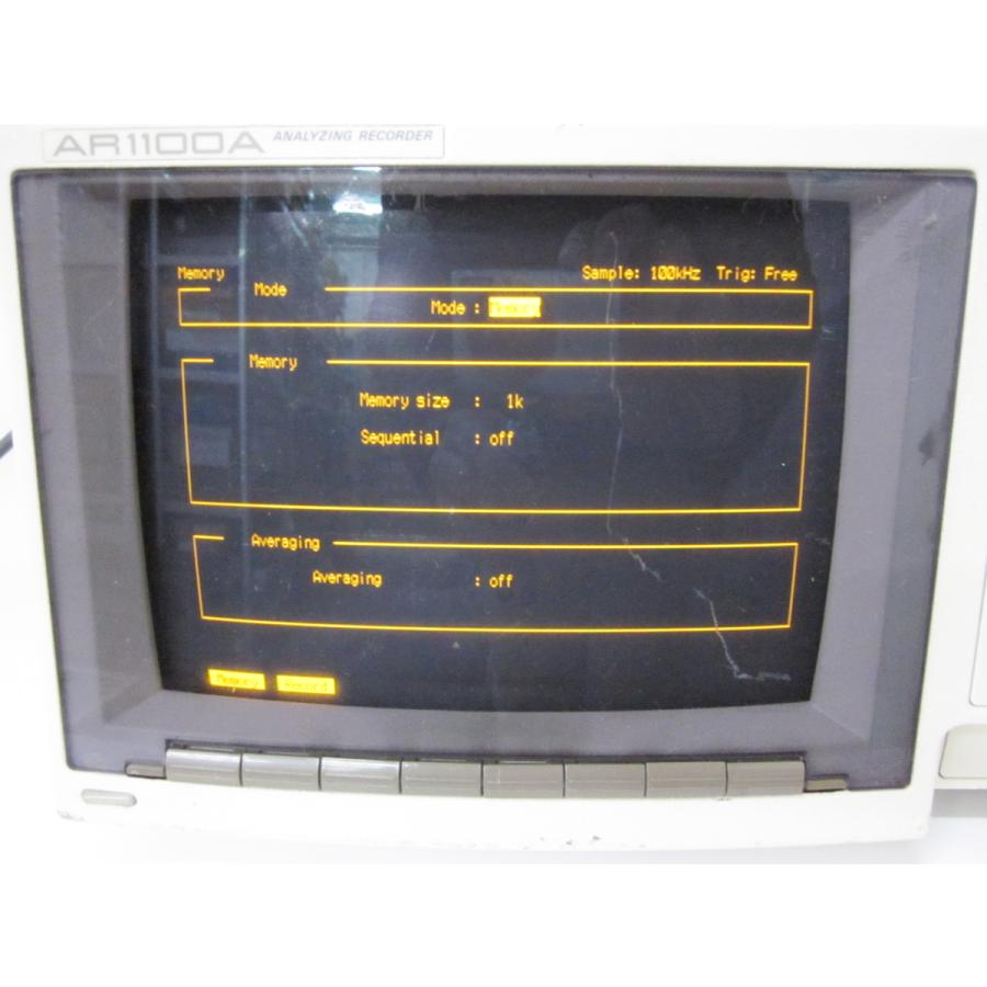 【動作保証/即納】【中古】アナライジングレコーダー　AR1100A（7021A 31-0）　横河電機 YOKOGAWA　8ch　3m9784　★送料無料★[記録 データ 情報処理]の画像