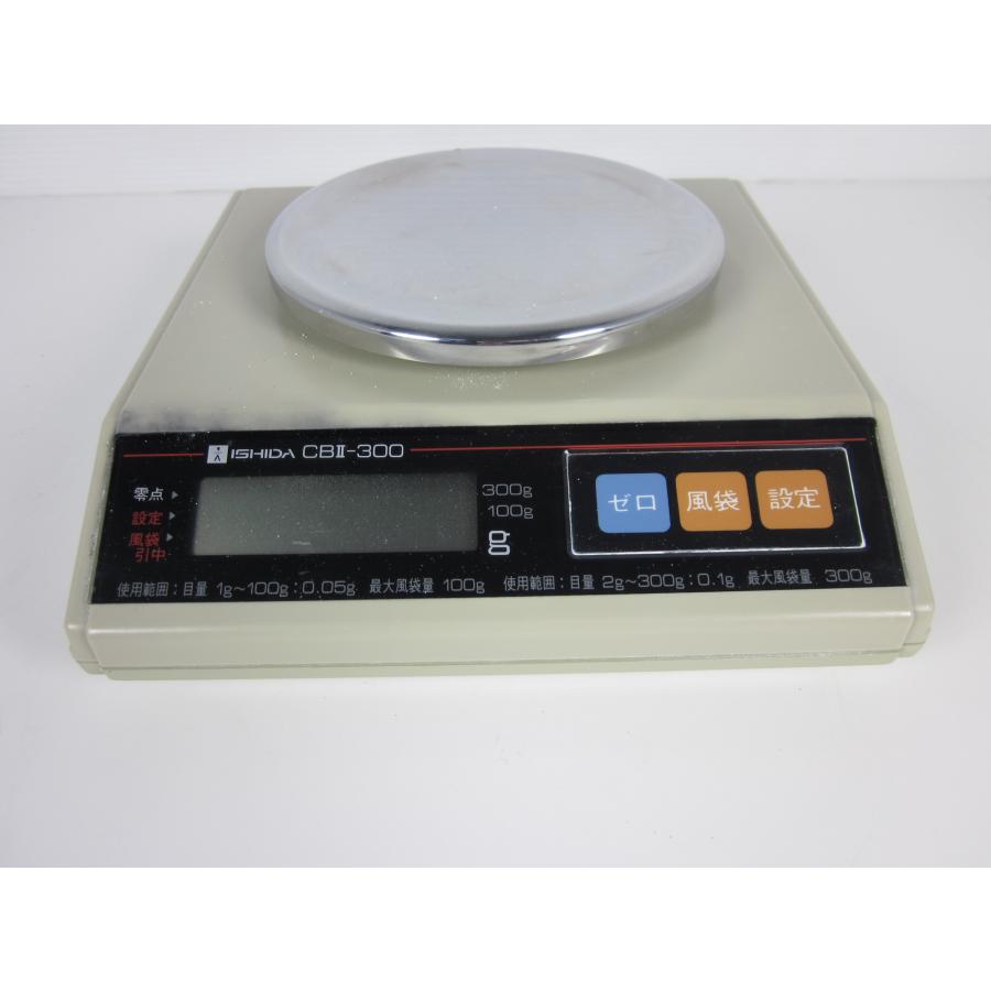 【中古】電子天秤（300ｇ/0.1ｇ・100ｇ/0.05ｇ）　CBII-300　ISHIDA イシダ　台はかり 3m9831　 ★送料無料★[天秤／はかり／計量器／クレーンスケール]