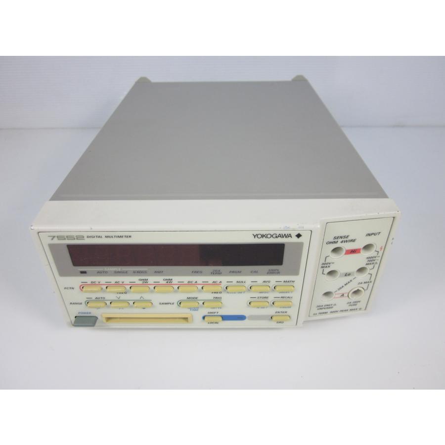 デジタルマルチメーター　7552　横河電機 YOKOGAWA　5.5桁　4線式抵抗測定対応　3m9907　ジャンク品 送料無料 [電圧 電流 電力] 中古 |  | 09