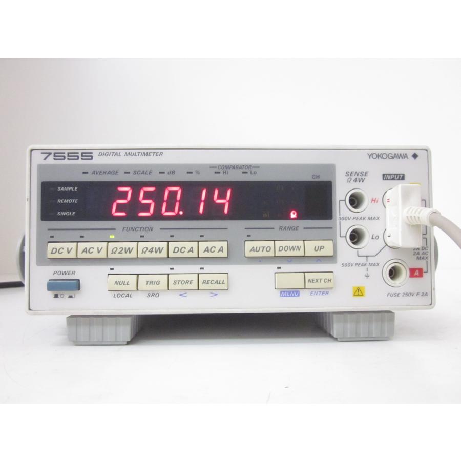 YOKOGAWA 7555 5桁1/2 DMM 中古】デジタルマルチメーター 7555 横河電機 YOKOGAWA 5.5桁 4線式