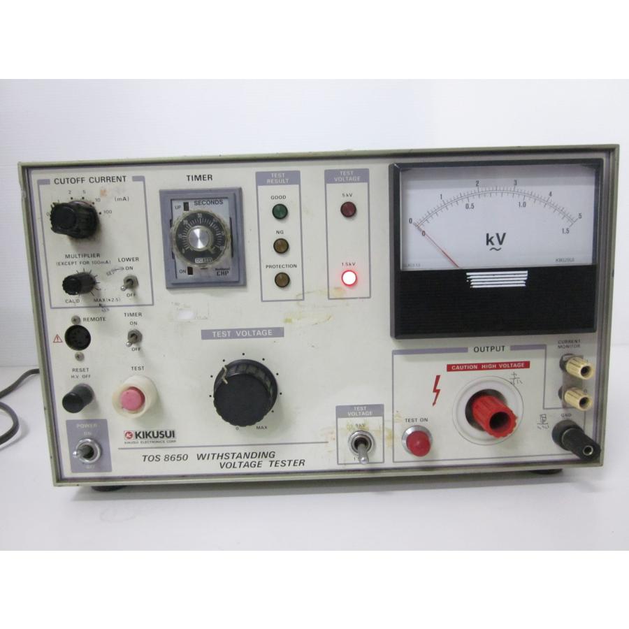 動作保証/即納】【中古】耐圧試験器 TOS8650 菊水電子工業 KIKUSUI