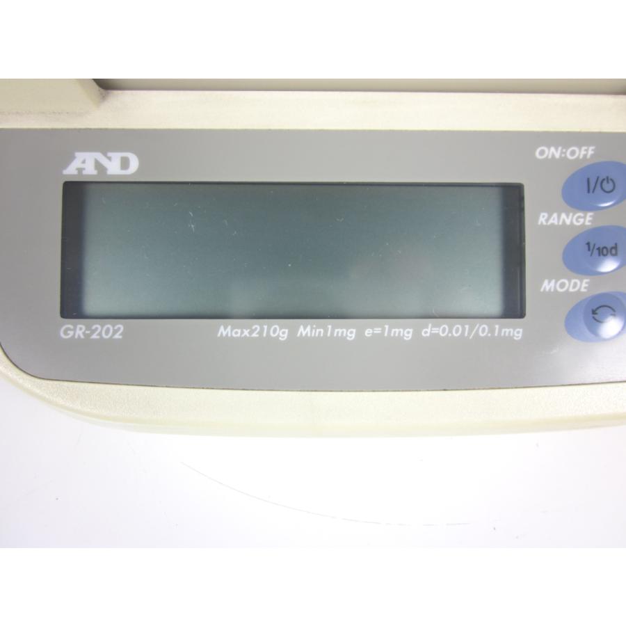 中古】分析用電子天秤(42g/210g 0.01mg/0.1mg ) GR-202 A&D 中古】分析用電子天秤(42g/210g 0.01mg/0.1mg ) GR-202 A&D