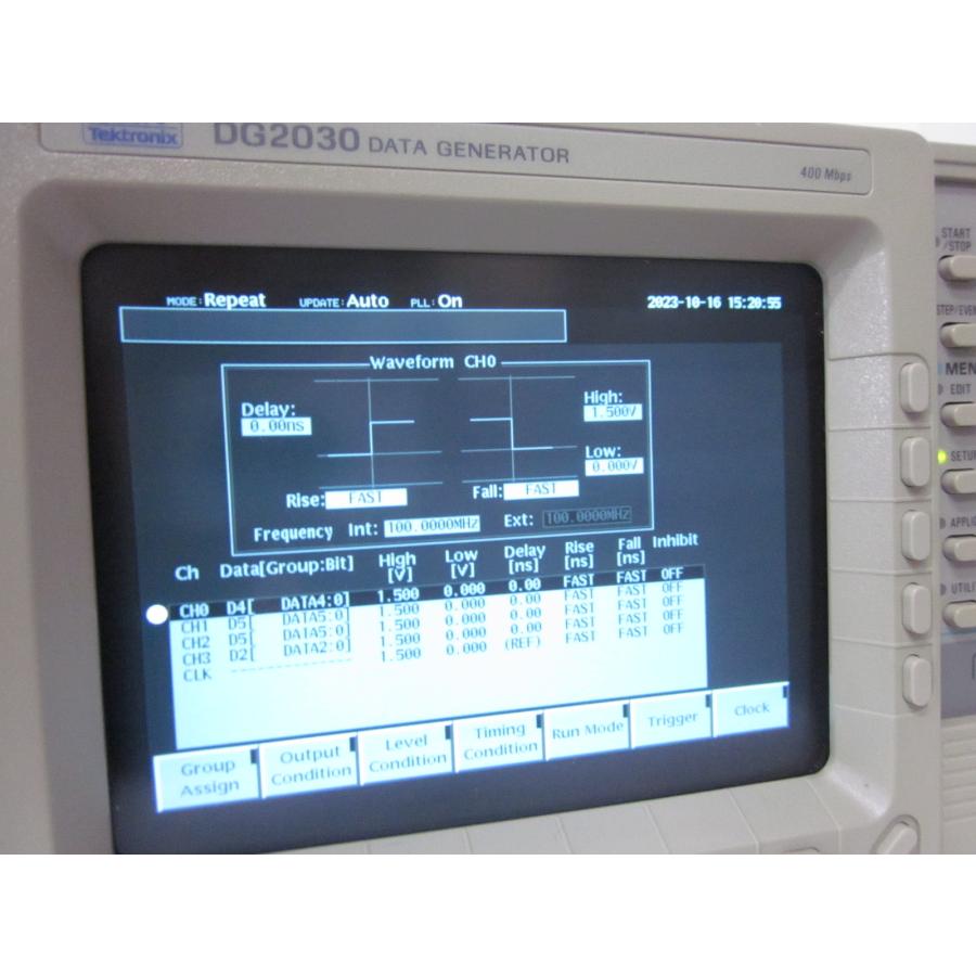 【中古】データジェネレーター　DG2030　テクトロニクス　TEKTRONIX　4ch　400MHz　パターン  3z1024　★送料無料★[信号発生器]｜testmachine-shop｜15