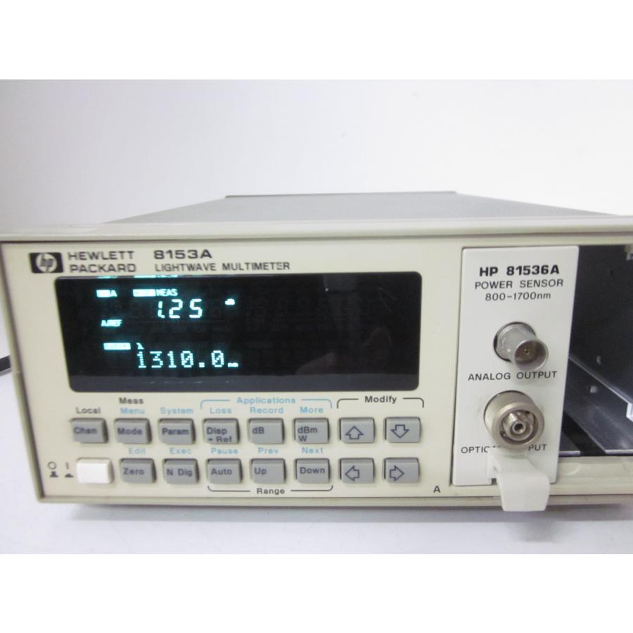 【中古】光パワーセンサ・モジュール　81536A　HP　ヒューレット・パッカード　8153A用　【波長範囲】800〜1700nm 3z1037　★送料無料★[光関連]人気モデル