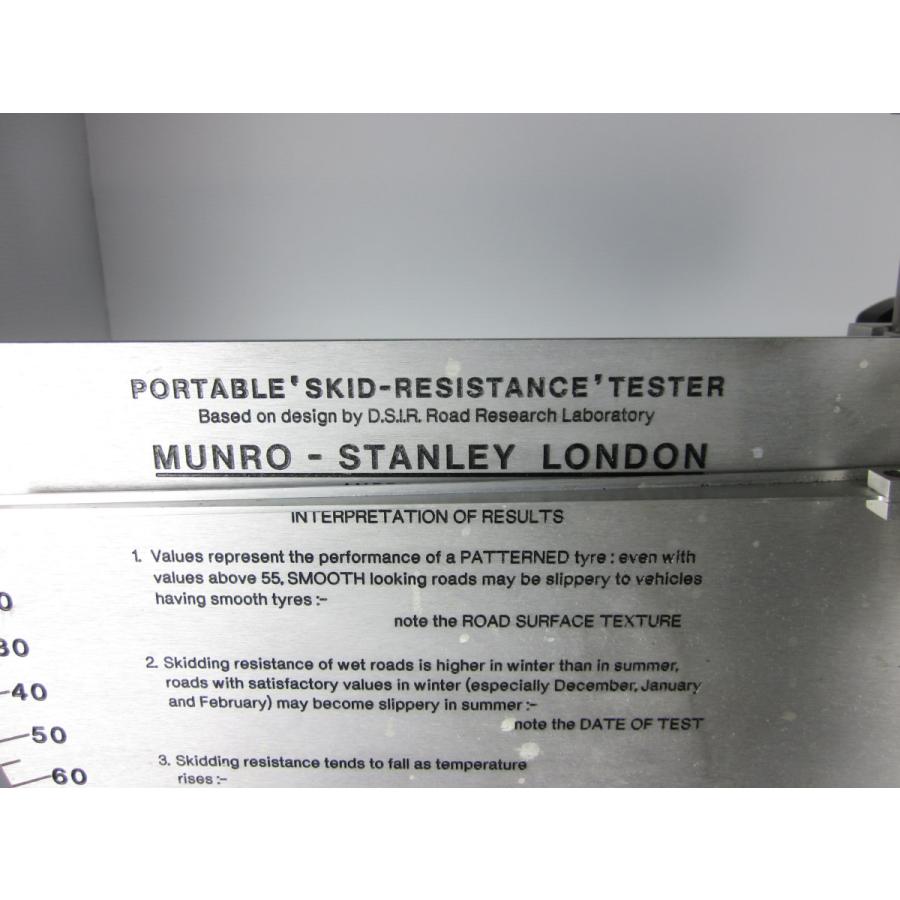 中古】振り子式すべり抵抗測定器 287/4887268 MUNRO スベリ抵抗 中古】振り子式すべり抵抗測定器 287/4887268 MUNRO スベリ抵抗