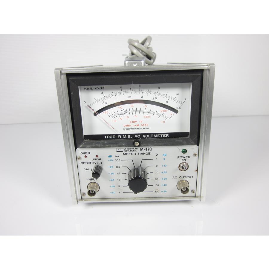 中古】交流電圧計 M-170 NF回路設計ブロック エヌエフ NF 実効値 中古】交流電圧計 M-170 NF回路設計ブロック エヌエフ NF 実効値