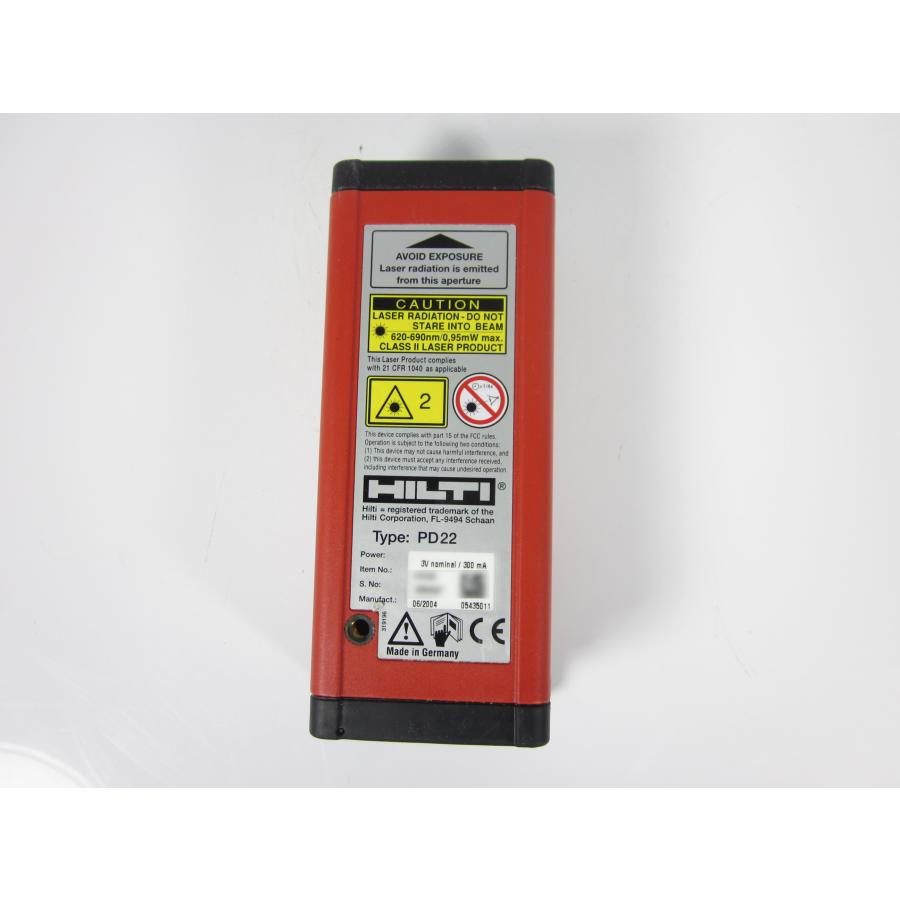 中古】レーザー距離計 PD22 ヒルティ レーザーメーター HILTI 中古】レーザー距離計 PD22 ヒルティ レーザーメーター HILTI