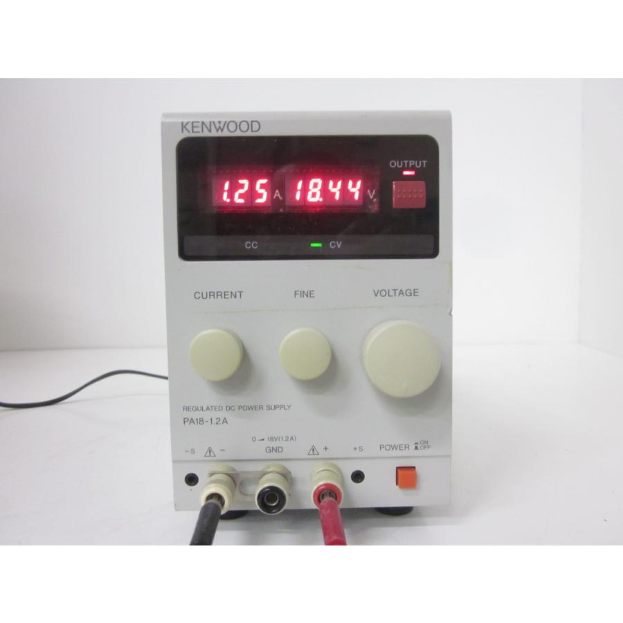 動作保証/即納】【中古】直流安定化電源 PA18-1.2A ケンウッド KENWOOD