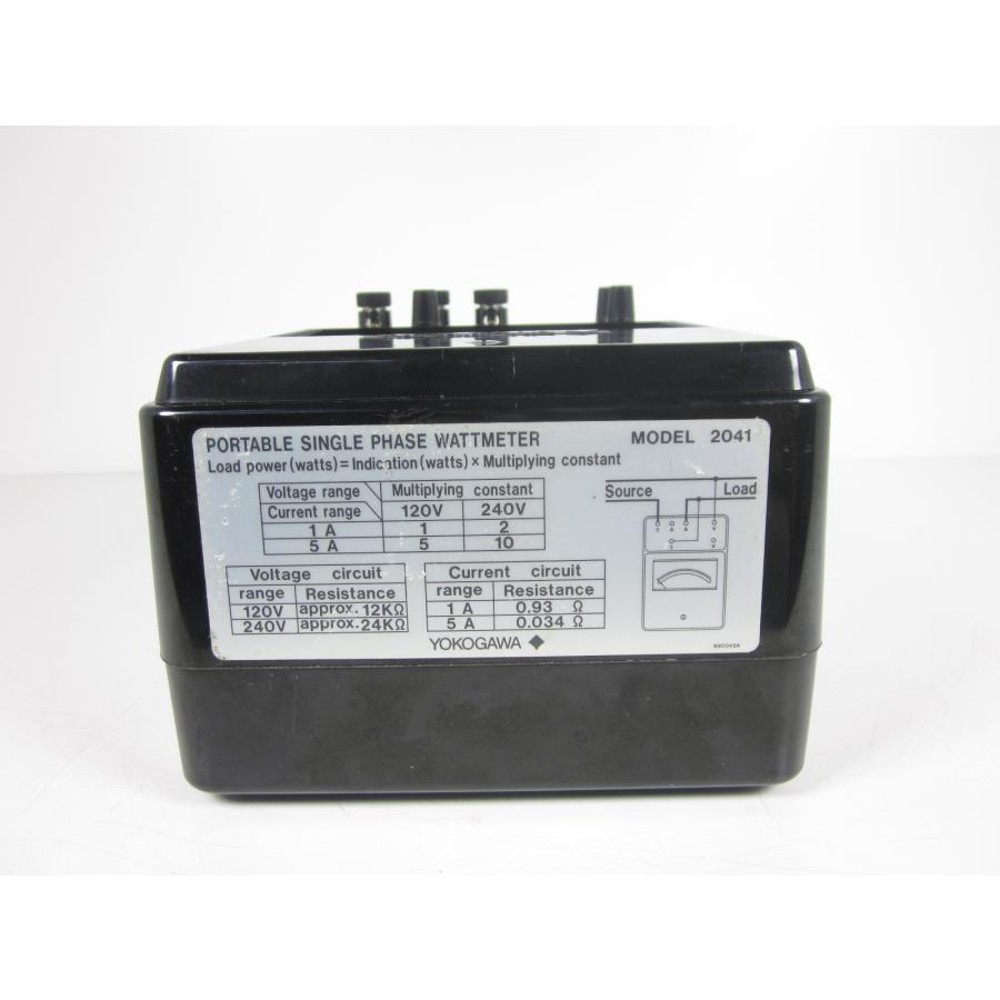 中古】単相電力計 2041-02 横河電機 YOKOGAWA 【電力測定レンジ】120