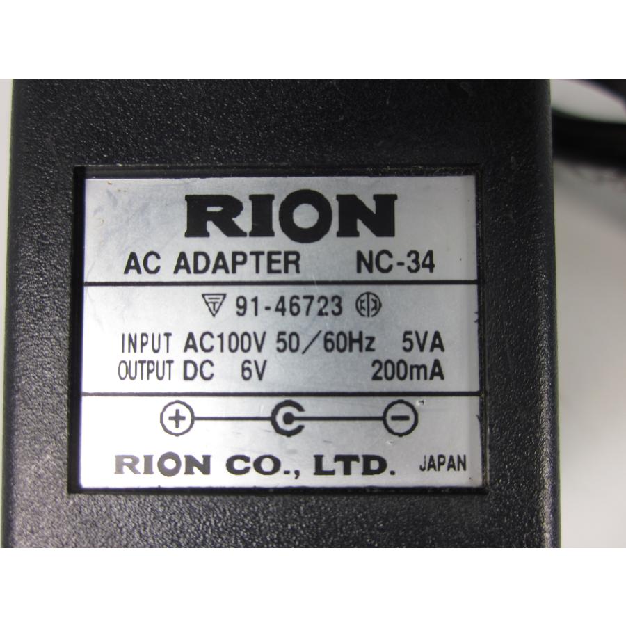 中古】ACアダプター NC-34 リオン RION NL21/NL22/NL31/NL32 中古】ACアダプター NC-34 リオン RION NL21/NL22/NL31/NL32