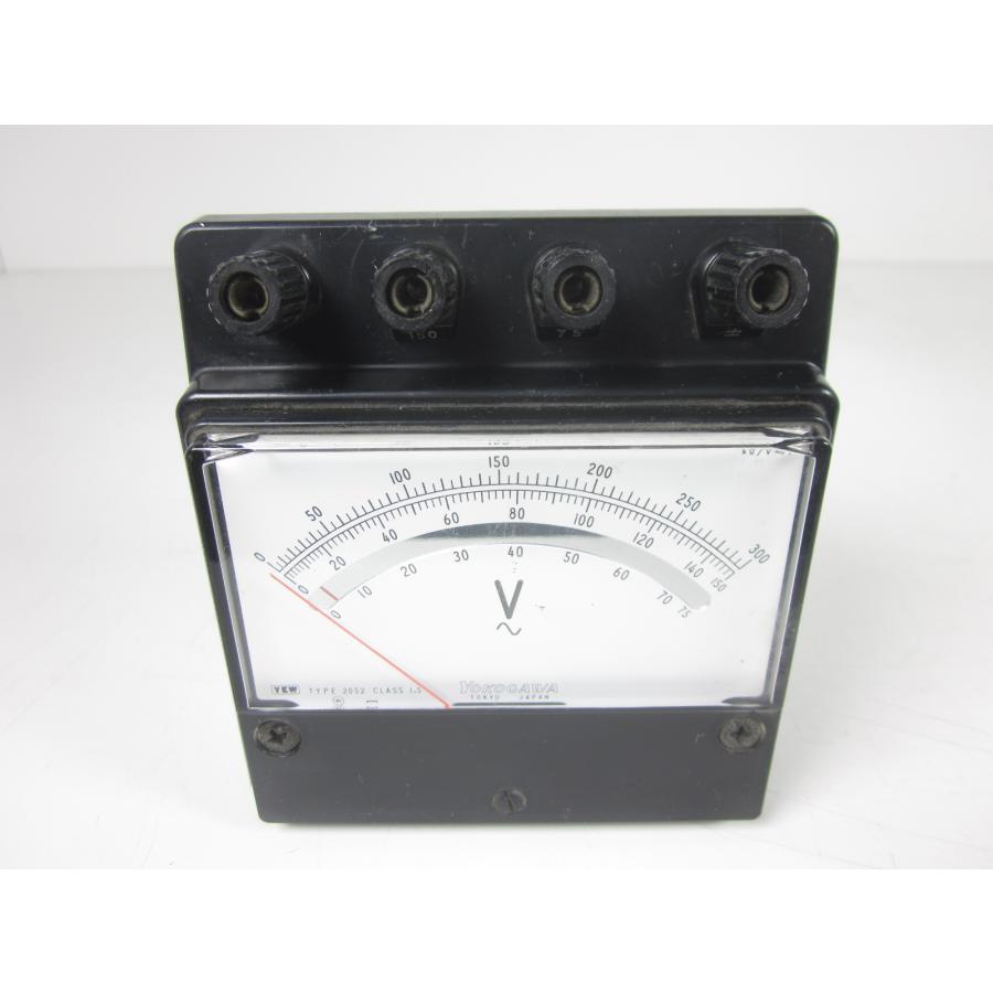 中古】交流電圧計 2052 07 横河電機 YOKOGAWA 75/150/300V（3レンジ