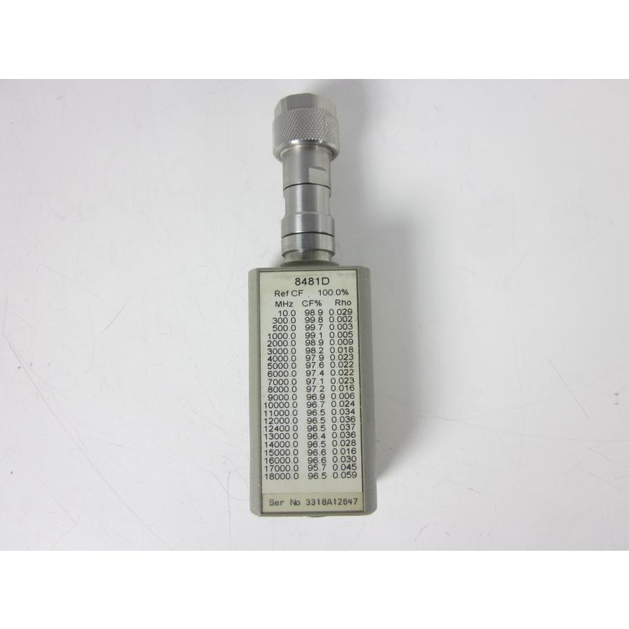 中古】パワーセンサー 8481D HP E4418B/E4419B用 周波数範囲 中古】パワーセンサー 8481D HP E4418B/E4419B用 周波数範囲