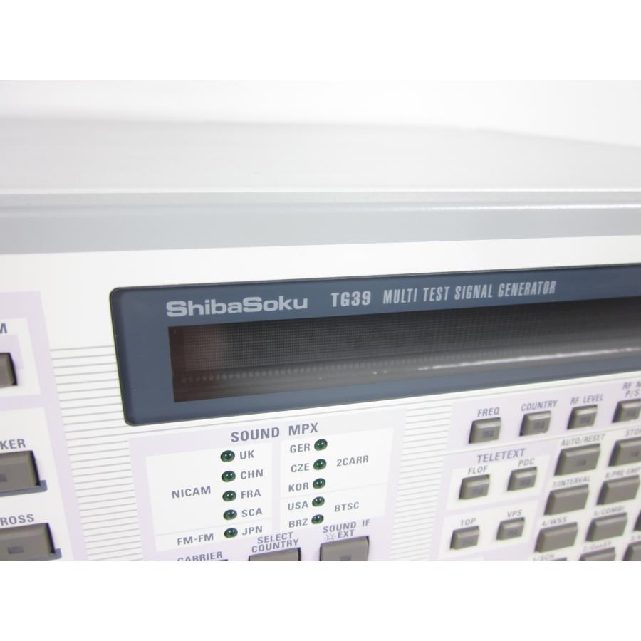 中古】信号発生器(MULTI TEST) TG-39AC シバソク ShibaSoku 中古】信号発生器(MULTI TEST) TG-39AC シバソク ShibaSoku