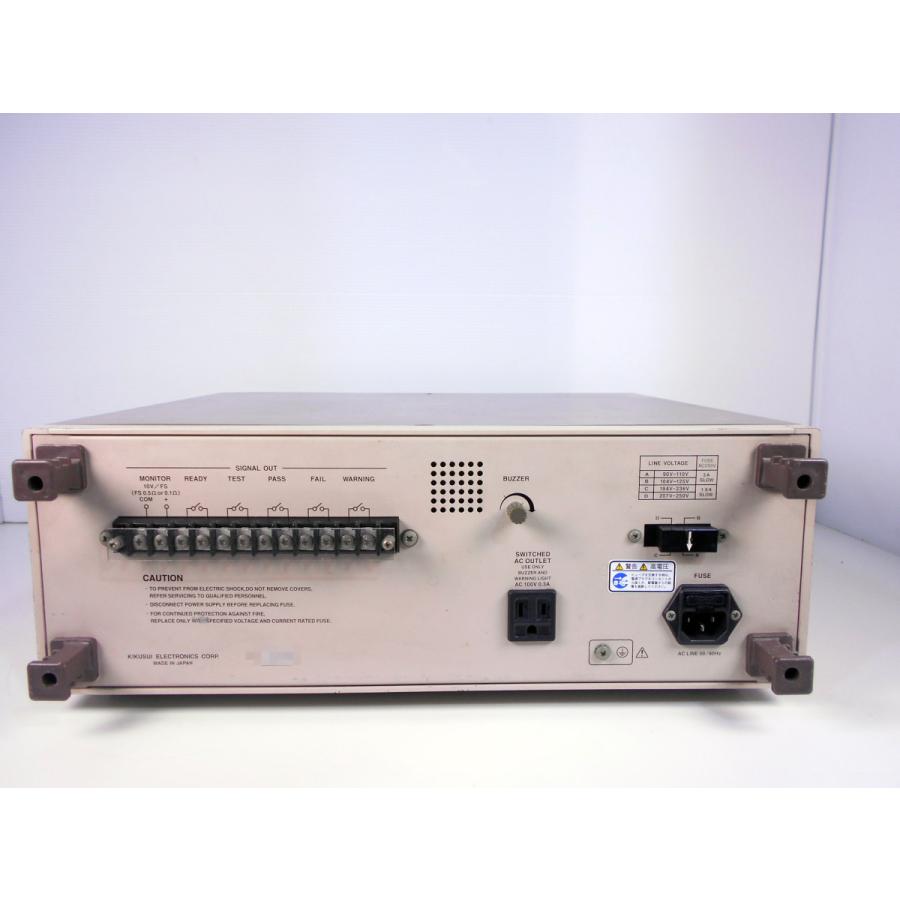 【動作保証/即納】【中古】交流低抵抗試験器（アース導通テスター） TOS6100 菊水電子 KIKUSUI 【出力電流】0〜30A x00702　★送料無料★[電圧 電流 電力]の画像