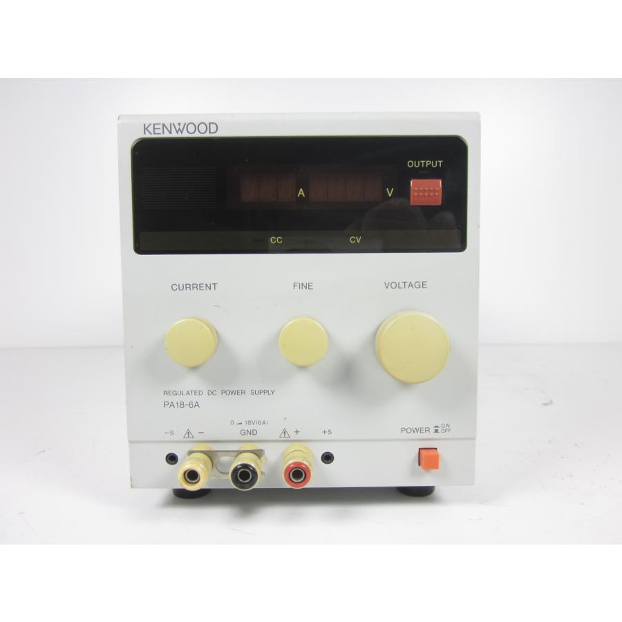 直流安定化電源 PA18-6A ケンウッド KENWOOD 0〜18V 0〜6A x00709 送料