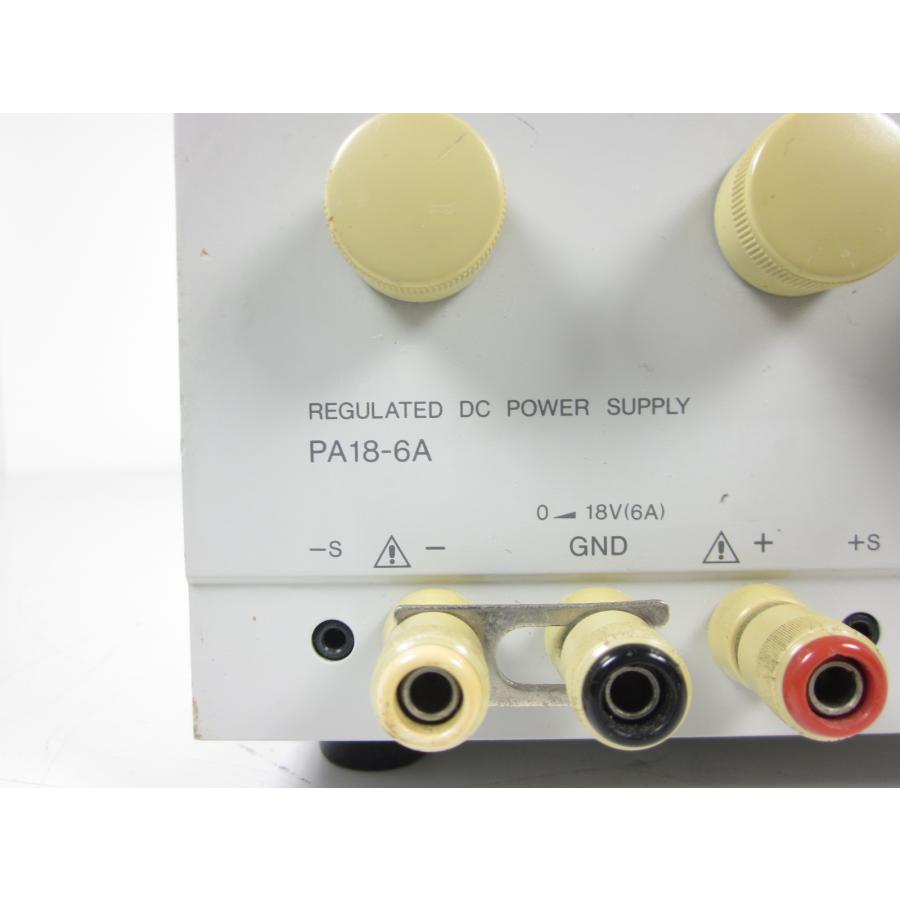 中古】直流安定化電源 PA18-6A ケンウッド KENWOOD 0〜18V 0〜6A
