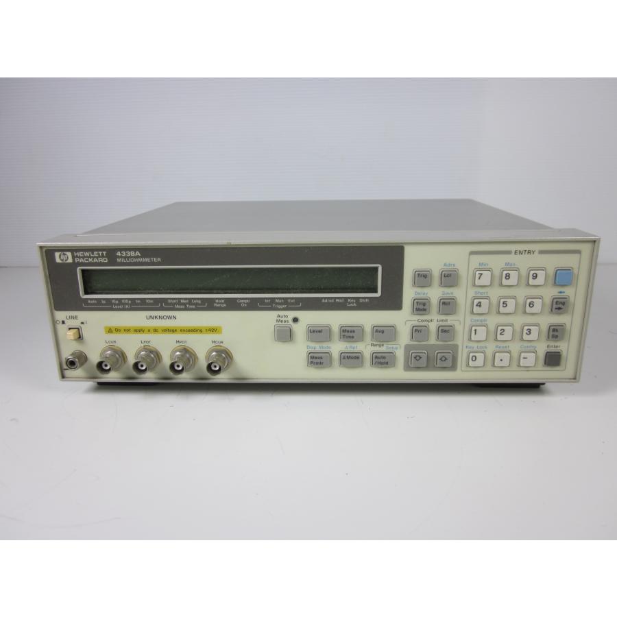 ミリオームメータ　抵抗計　4338A　HP 測定範囲10μΩ〜100kΩ　x00985　送料無料 [物理 理化学 分析 回路素子] 動作保証/即納 中古 | 