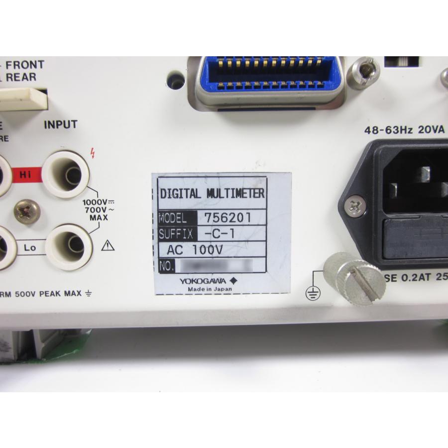 中古】マルチメータ（デジタル） 756201-C-1 横河電機 YOKOGAWA 6.5桁