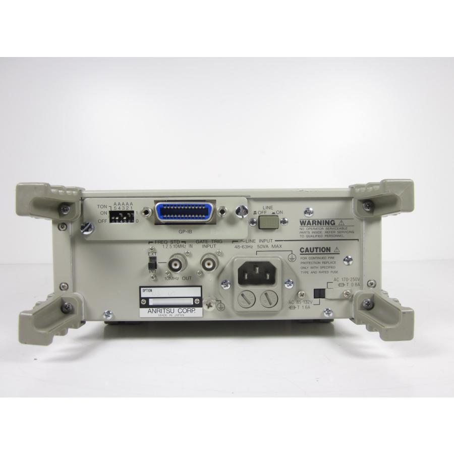 週末値引Anritsu 周波数カウンター MF1603A 0.1mHz-3GHz 中古】周波数カウンタ MF1603A アンリツ Anritsu 0.1mHz〜3GHz Opt：03