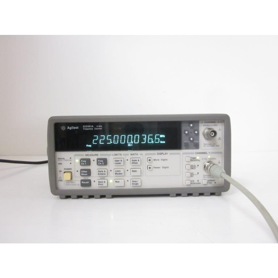 【動作保証/即納】【中古】周波数カウンタ　タイムインターバル　53181A　アジレント Agilent　0.1Hz〜3GHz　x01509　★送料無料★[周波数 時間]の画像