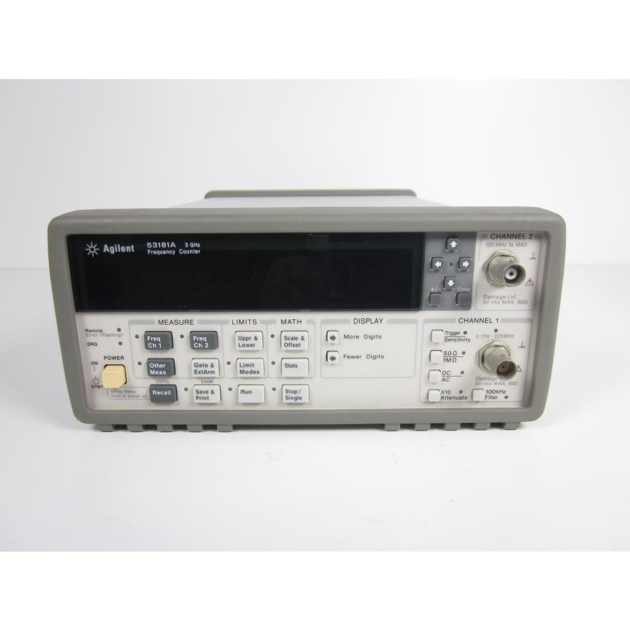 【動作保証/即納】【中古】周波数カウンタ　タイムインターバル　53181A　アジレント Agilent　0.1Hz〜3GHz　x01509　★送料無料★[周波数 時間]の画像
