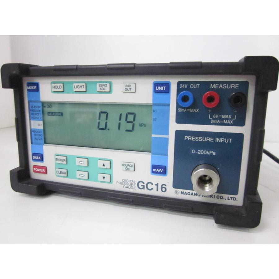 中古】精密デジタル圧力計 ゲージ圧計 GC16 長野計器 ゲージ圧 中古】精密デジタル圧力計 ゲージ圧計 GC16 長野計器 ゲージ圧