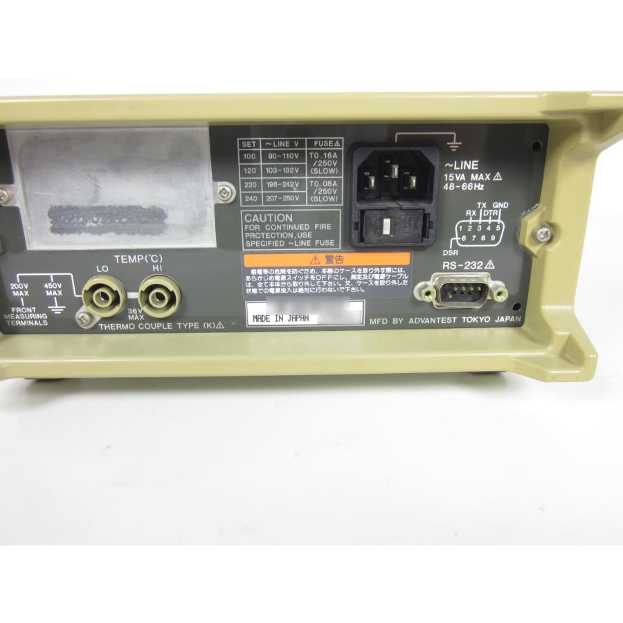 【中古】マルチメータ（デジタル）　R6452A　アドバンテスト Advantest　5.5桁　x02468　★送料無料★[電圧 電流 電力] |  | 11