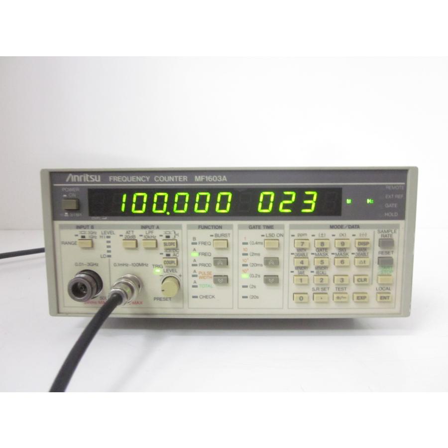 【動作保証/即納】【中古】周波数カウンタ　MF1603A　アンリツ Anritsu　0.1mHz〜3GHz　タイムインターバル  x03019　★送料無料★[周波数 時間]の画像
