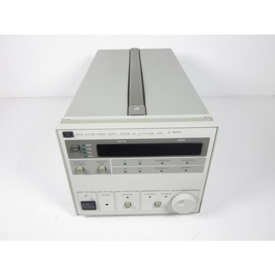 中古】直流安定化電源 6033A アジレント Agilent 0〜17V 0〜30A 中古】直流安定化電源 6033A アジレント Agilent 0〜17V 0〜30A