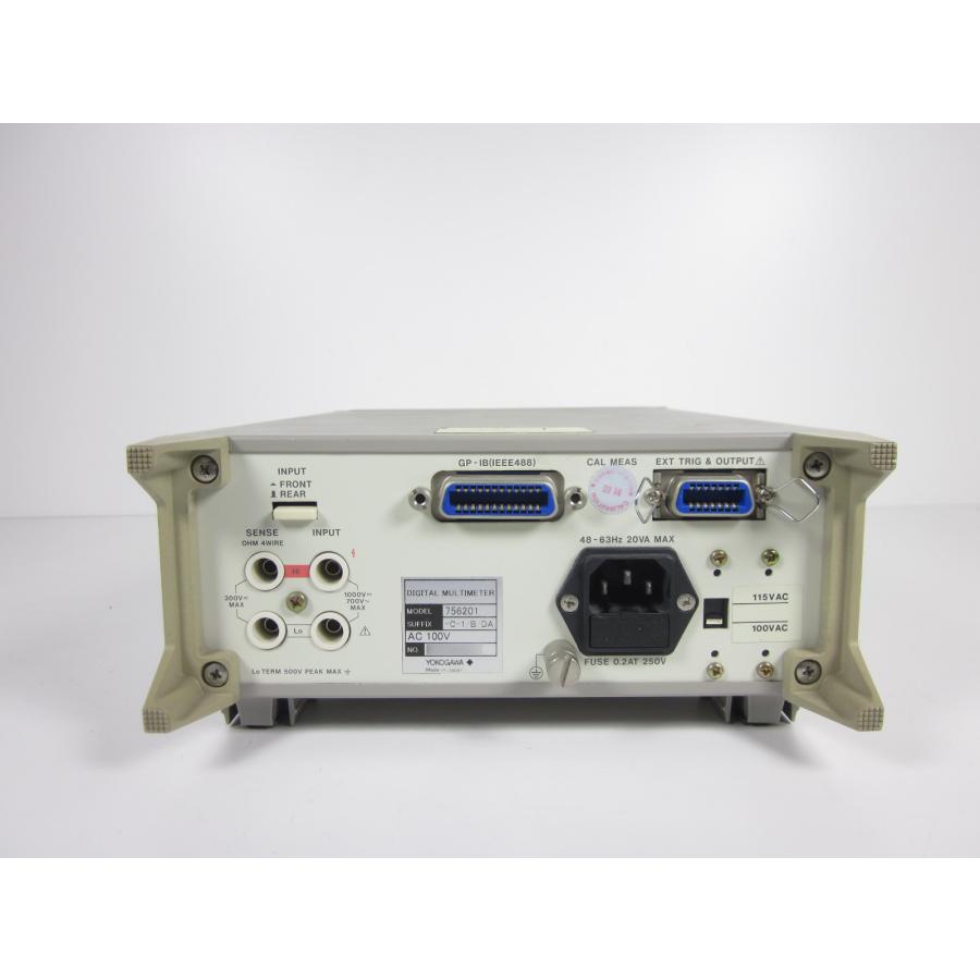 動作保証/即納】【中古】マルチメータ 756201 横河電機 YOKOGAWA 6.5桁