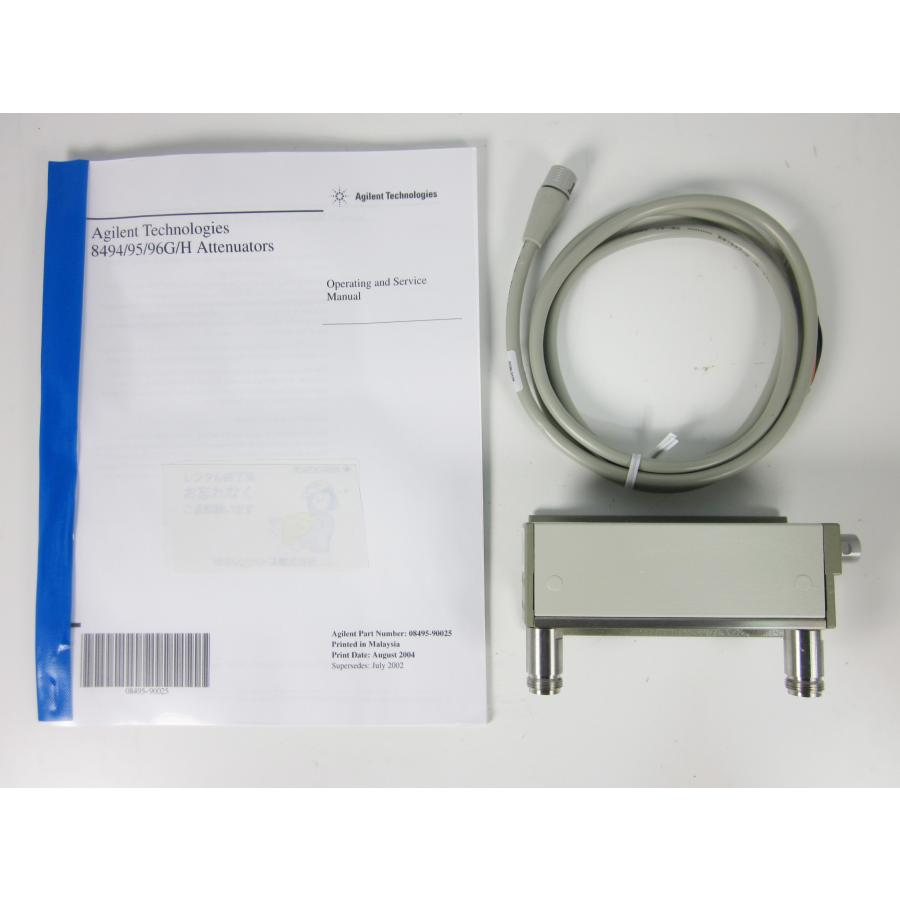 【中古】同軸型ステップ減衰器　8496H　アジレント 【定量的】 Agilent　110dB(10dBステップ)　18GHz　1W　N型　x03195　★送料無料★[ネットワークアナライザ]