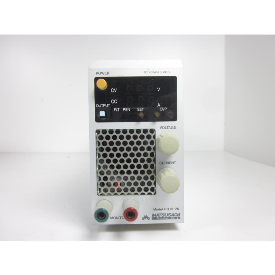 【中古】直流電源　PQ15-26　松定プレシジョン MATSUSADA　0〜15V　0〜26A x04217　★送料無料★[電源]