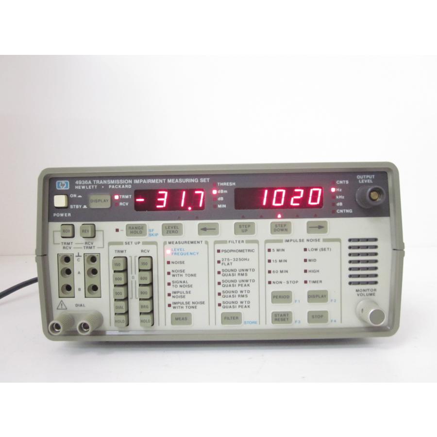 動作保証/即納】【中古】伝送品質測定器 4936A HP ヒューレット