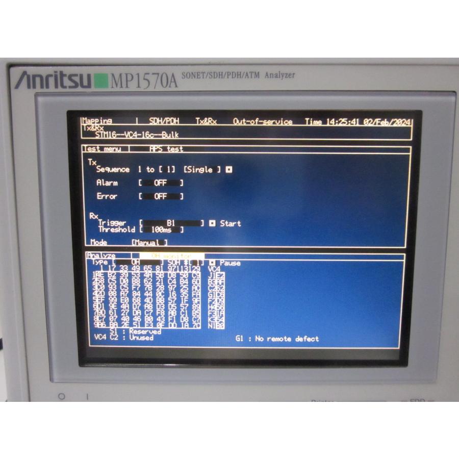 その他 MP1570A SONET/SDH/PDH/ATM Analyzer MP1570A-Op02/10/11 SONET/SDH/PDH/ATMアナライザ | 計測器・レンタル