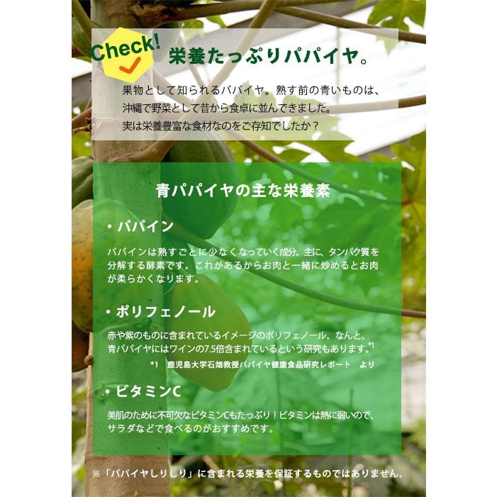 沖縄県産 乾燥 野菜　パパイヤしりしり　15g 国産 青 低温乾燥 時短 ドライ 食品 フード アクション ネコポス 保存食 常温 |  | 03