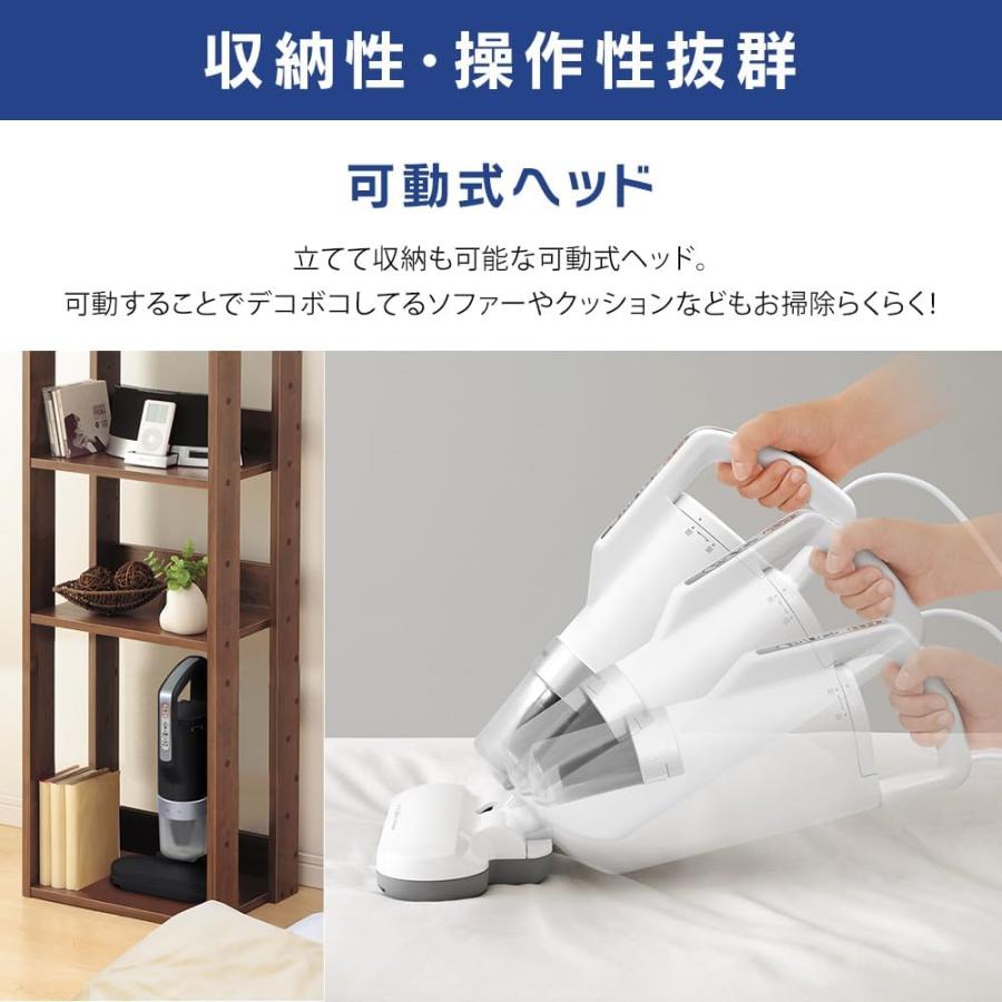 アイリスオーヤマ 布団クリーナー ブラック ダニ対策 たたきヘッド 約